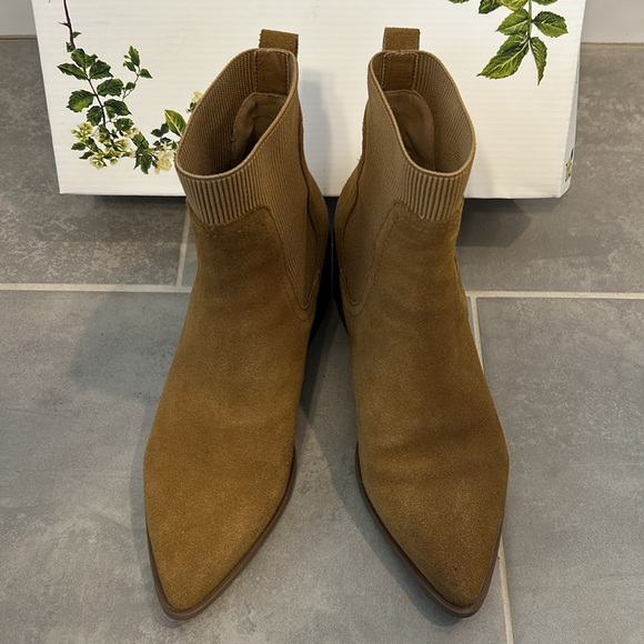 Tan Suede Booties - Picture 2 of 3